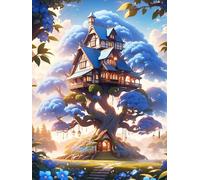 120 piece Jigsaw Puzzles for Adults Impossible Hard Difficult Challenging Puzzle, jigsaws 120 pieces for adults Fun Activity & Present for The Whole Family, Theme:Anime Treehouse