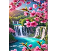 120 piece Jigsaw Puzzles for Adults Impossible Hard Difficult Challenging Puzzle, jigsaws 120 pieces for adults Fun Activity & Present for The Whole Family, Theme:Magnificent Waterfall