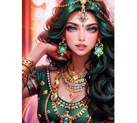120 piece Jigsaw Puzzles for Adults Impossible Hard Difficult Challenging Puzzle, jigsaws 120 pieces for adults Fun Activity & Present for The Whole Family, Theme:Ethnic Princess