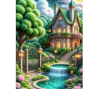 120 piece Jigsaw Puzzles for Adults Impossible Hard Difficult Challenging Puzzle, jigsaws 120 pieces for adults Fun Activity & Present for The Whole Family, Theme:Spring Garden Pond