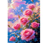 120 piece Jigsaw Puzzles for Adults Impossible Hard Difficult Challenging Puzzle, jigsaws 120 pieces for adults Fun Activity & Present for The Whole Family, Theme:Radiant Rose