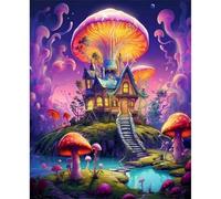 120 piece Jigsaw Puzzles for Adults Impossible Hard Difficult Challenging Puzzle, jigsaws 120 pieces for adults Fun Activity & Present for The Whole Family, Theme:Fantasy Mushroom