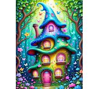 120 piece Jigsaw Puzzles for Adults Impossible Hard Difficult Challenging Puzzle, jigsaws 120 pieces for adults Fun Activity & Present for The Whole Family, Theme:Fairy Tale House