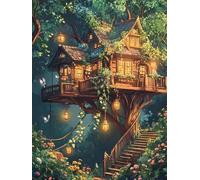 120 piece Jigsaw Puzzles for Adults Impossible Hard Difficult Challenging Puzzle, jigsaws 120 pieces for adults Fun Activity & Present for The Whole Family, Theme:Plant Treehouse