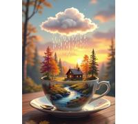 120 piece Jigsaw Puzzles for Adults Impossible Hard Difficult Challenging Puzzle, jigsaws 120 pieces for adults Fun Activity & Present for The Whole Family, Theme:Clouds Rain Scenery