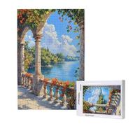 120 Piece Jigsaw Puzzles for Adults,Landscape Jigsaw Puzzles for Adults, Wooden Puzzle with Gift Box,Spring Jigsaws for Family Educational Games, Unique Gifts for Women/Men, Home Wall Decor,ML-789