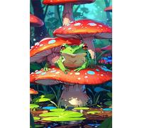 120 Piece Jigsaw Puzzles for Adults Mushroom Frogs Puzzle Fun Challenges Perfect for Relaxation Letter Printed on Back Interlock Perfectly No Dust for Men Women Elders Seniors 9.8 x 7.9 inch