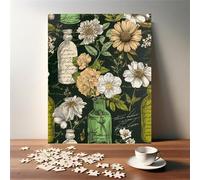 120 Piece Jigsaw Puzzles for Adults, Puzzle Educational Games, Challenging Puzzle, Puzzles 120 Pieces Flower Bottle