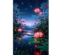 120 Piece Jigsaw Puzzles for Adults, Puzzle Educational Games, Challenging Puzzle, Puzzles 120 Pieces Pink Lotus Flower Lake