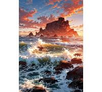 120 Piece Jigsaw Puzzles for Adults, Puzzle Educational Games, Challenging Puzzle, Puzzles 120 Pieces Sunrise Island Waves