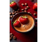 120 Piece Jigsaw Puzzles for Adults, Strawberry Coffee Classic Puzzle, 9.8x7.9 inch, Premium Interlocking No Dust, Family Indoor Activity
