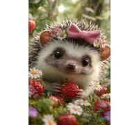 120 Piece Jigsaw Puzzles for Adults Strawberry Hedgehog, Educational Games, Challenging & Brainteasing for Men Women Elders Seniors, Puzzle 120 Pieces