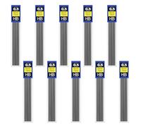 120 Pieces 0.5mm Pencil Lead Refills, Break Resistant HB Hi-Polymer Graphite Leads for Mechanical Pencils, Smooth Writing Automatic Pencil Refills in 10 Tubes for Office School Student Use