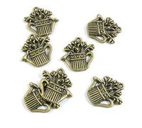 120 Pieces Antique Bronze Tone Jewelry Charms E4GB6Y Watering Can Pot Craft Art Making Crafting Beading