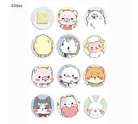 120 Pieces Cartoon First Waterproof Round First Bandages Cute Kid Breathable Safe Skin-Friendly Band Various Sizes Flexible Fabric for Kids