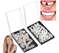 120 Pieces De/ntal Temporary Tooth Cap Crown Veneers,Tooth Filling Repair Kit,Temporary Tooth Cap Crown Veneers,Temporary Tooth Filling Repair Kit,False Tooth Replacement,Den/tal Revit/Alize Crowns