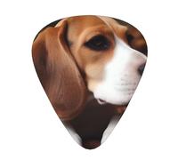 120 Pieces Guitar Picks in Bulk, 3 Different Thickness Custom Guitar Picks with Storage Box, Beagle Guitar Accessories, for Bass, Electric Guitar, Guitar Lovers
