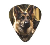 120 Pieces Guitar Picks in Bulk, 3 Different Thickness Custom Guitar Tips with Storage Box, German Shepherd Guitar Accessories, for Bass, Electric Guitar, Lovers