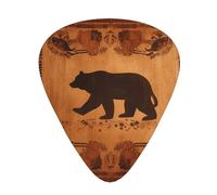 120 Pieces Guitar Picks in Bulk, 3 Different Thickness Picks, Customizable Guitar Picks with Storage Box, Bear Guitar Accessories for Bass, Electric Guitar, Acoustic Guitar Lovers