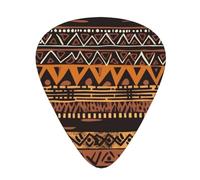 120 Pieces Guitar Picks in Bulk, 3 Pcs Different Thickness Custom Guitar Picks with Storage Box, African Mud Cloth, Tribal Guitar Accessories for Bass, Electric Guitar