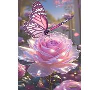 120 Pieces Jigsaw Puzzles For Adults Educational Game Challenge Toy Gifts 120 piece puzzles for adults Family Activity Game Puzzle Pink Rose Butterfly