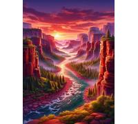 120 Pieces Jigsaw Puzzles For Adults Educational Game Challenge Toy Gifts 120 piece puzzles for adults Family Activity Game Puzzle Sunset Canyon River
