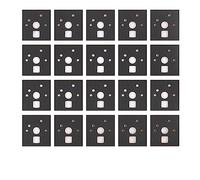 120 Pieces Mechanical Keyboard Switch Sticker Noise Dampener Foam Sound Reduction Insulation Film for Switch Stabilizer Dropship Noise for Gaming Keyboard (PORN)