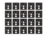 120 Pieces Mechanical Keyboard Switch Sticker Noise Dampener Foam Sound Reduction Insulation Film for Switch Stabilizer Dropship Noise for Gaming Keyboard (EVA)