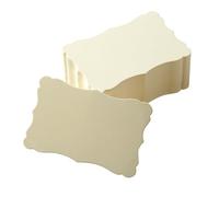 120 Pieces Mini Business Cards, 3.66x2.36 inches, Cream Color