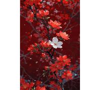 120 Pieces Puzzle For Adults Red Plum Blossoms Jigsaw Puzzles Teens Educational Toys Challenging puzzles for Wall Decor Gifts Finished Size: 25x20 cm