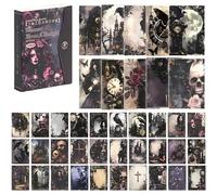 120 Pieces Scrapbook Paper Kit, Vintage Patterned Paper for Scrapbooking, Journaling, Decoupage, Card Making, Gift Wrapping, DIY Arts and Crafts Supplies, 5.51x3.94inches (Gothic)