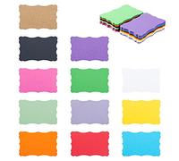 120 Pieces Small Mini Vintage Assorted Colors Blank Note Cards Gift Word Card for Business Cards (12 Colors, 3.66x 2.36 inches)