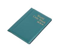 120 Pockets Coin Album Commemorative Travel Stamp Collector Coins Note Collecting Paper Collection Book Gifts Display Green