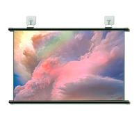 120'' Projector Screen Roll-Down Retractable, 16:9 Format, for Home Cinema Theater Presentation Education Outdoor Indoor(80in(186x112cm))