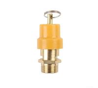 120 PSI Safety Relief Valve for Air Compressor Use Constructed from Brass with For BSP 3/8 in and 1/2 in Threaded Fittings (3 points)