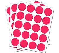 120 Round Hot Pink Circles - Removable Self Adhesive Waterproof Durable Vinyl Stickers - Digitally Cut to the sticker Shape - size 10mm