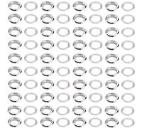 120 Sets Grommets Eyelets 14mm,Sliver Eyelets,Metal Eyelets For Leather,Metal Eyelets Grommets with Washers For Leather Fabric