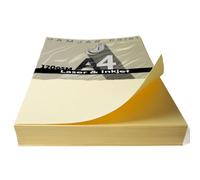 120 Sheets, A4 120gsm Cream Paper, Smooth Premium Quality for Home and Office Double Sided Stationery Ideal for Decoupage, Printing, Writing and Folding Creative Art and Children’s Crafts