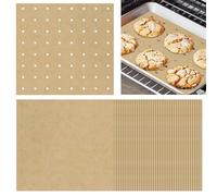 120 Sheets Air Fryer Oven Liners 11 x 12 Disposable Air Fryer Parchment Paper Liners Rectangle Non Stick Parchment Baking Paper Compatible with Ninja Foodi/Cuisinart/Breville/Emeril Lagasse/Gowise