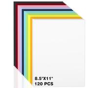 120 Sheets Colored Cardstock 8.5 x 11,10 Assorted Colors Heavyweight Cover Cardstock Printer Paper 8.5 x 11, 190 gsm Card Stock Paper for DIY, Printing, Wedding Invitations, School Cards & Crafts