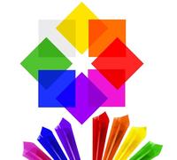 120 Sheets Coloured Cellophane Sheets, 8 Colors Lighting Gels, Coloured Acetate Sheets, Colourful Plastic Wrapping for Christmas, Valentine's Day, Party, and DIY Crafts