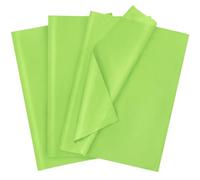 120 Sheets Gift Wrapping Tissue Paper, 20" x 14" Bulk Colored Tissue Paper (Lime Green, 20"X14")