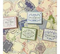 120 Sheets Vintage Embossed Scrapbook Paper 4 Styles