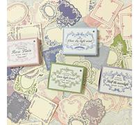 120 Sheets Vintage Embossed Scrapbook Paper,Mini Pink Journaling Scrapbooking Supplies Kit Aesthetic Decorative Craft Stationery for Journaling, Junk Journals, Planners & Scrapbooking Supplies