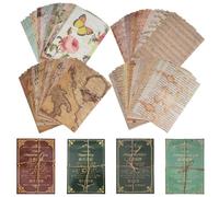 120 Sheets Vintage Pattern Paper - Card Making Scrapbooking Paper, Decorative Decoupage Card, Art and Craft Collage Gift Wrapping for Writing Drawing Crafting Art Journal DIY Decorations Stationary