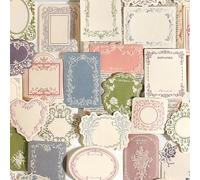 120 Sheets Vintage Scrapbook Paper Kit for Journaling, Aesthetic Floral Junk Journal Supplies, Decorative Craft Paper for Scrapbooking, Bullet Journal, Planners, and Card Making