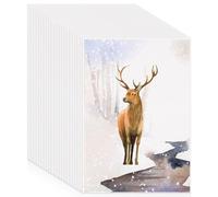 120 Sheets Watercolor Paper Bulk, 140 lb/300 GSM Cold Press Paper White Water Color Paper for Kids Child Students Adults Artists Drawing Valentine Gift Cards(7 x 10 Inch)