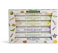 120 Sticks of Stamford Premium Aromatherapy Hex Range Incense Sticks - Relaxing, Stress Relief, Meditation, Refreshing, Sensuality & Energising Incense gift pack. by Stamford
