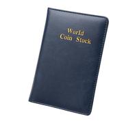 120 Units Waterproof Coin Album Commemorative Banknote Stamp Collector Paper Money Prevention Collection Book Display Blue