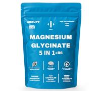 120 Vegan Capsules 5-in-1 Magnesium Glycinate 1860mg Complex with Vitamin B6 - High Bio-Availability Formula, UK-Made in Allergen-Free GMP Facility, for Energy, Sleep, Muscle Function 460mg Elemental
